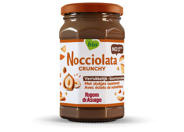 Nocciolata Crunchy hazelnootpasta zonder palmolie
