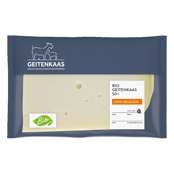 Biologische junge Ziegenkäse-Scheiben 50+