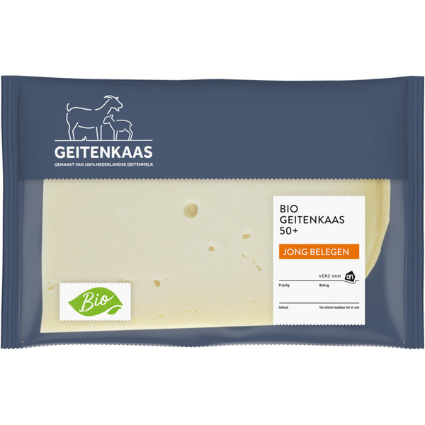 Biologische junge Ziegenkäse-Scheiben 50+