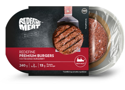 Redefine Meat Premium burgers