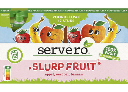 Servero Slurpfruit appel aardbei banaan