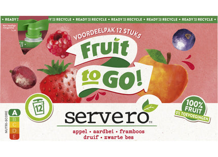 Servero Fruit to go appel aardbei framboos