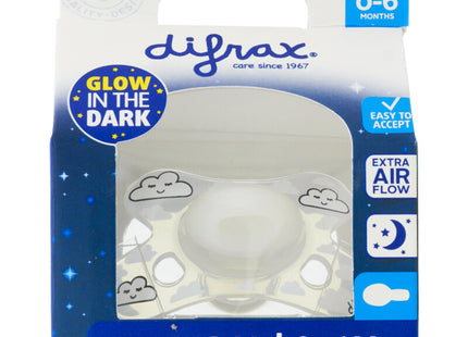 Difrax Fopspeen natural 0-6 mnd glow dark