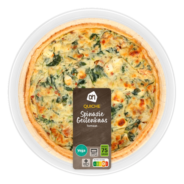 Quiche spinazie geitenkaas