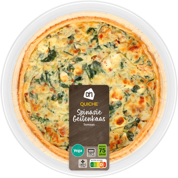 Quiche spinazie geitenkaas
