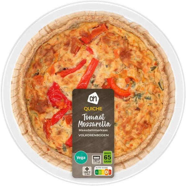 Quiche tomaat mozzarella volkoren bodem  Dutchshopper