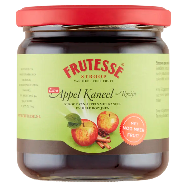 Frutesse Apfelstroop mit Zimt und Rosinen