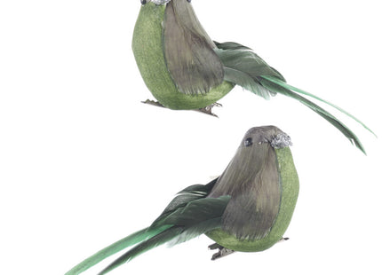 Decoris Vogeltje op clip groen