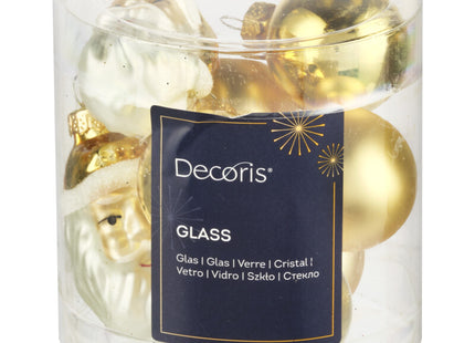 Decoris Bakje glasfiguren goud 3cm