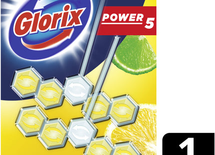 Glorix Power5 citrus duo pack toilet block