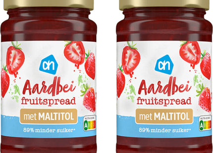 Aardbei fruitspread met maltitol 2-pack