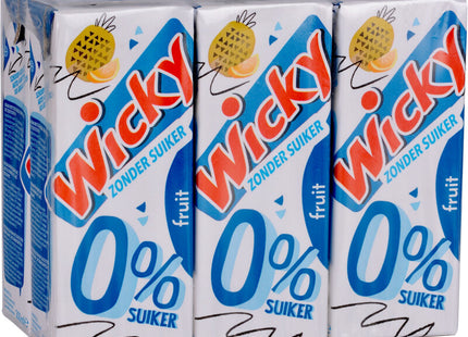 Wicky Fruit 0% sugar 6-pack