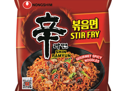 Nongshim Shin red stir fry