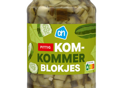 Komkommerblokjes pittig