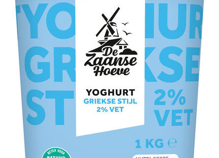 De Zaanse Hoeve Yoghurt Griekse stijl 2% vet