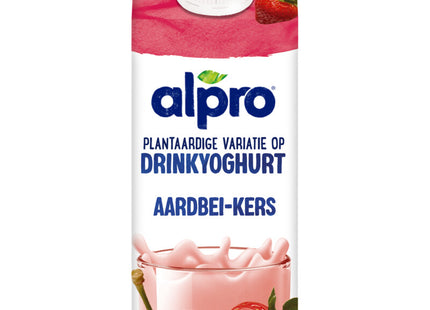 Alpro Pflanzlicher Trinkjoghurt Erdbeer-Kirsche