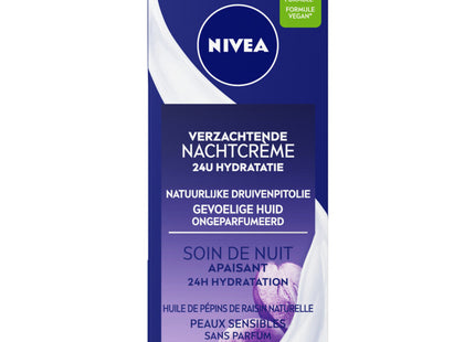 Nivea Verzachtende nachtcrème gevoelige huid