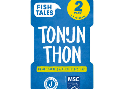 Fish Tales Skipjack tonijn in olijfolie 2-pack