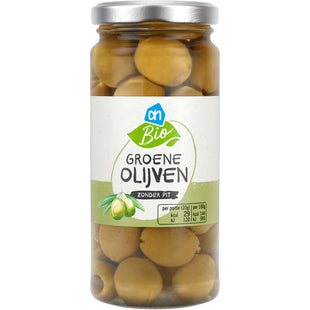 Biologisch Groene olijven zonder pit