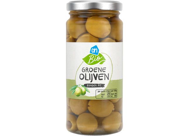 Biologisch Groene olijven zonder pit