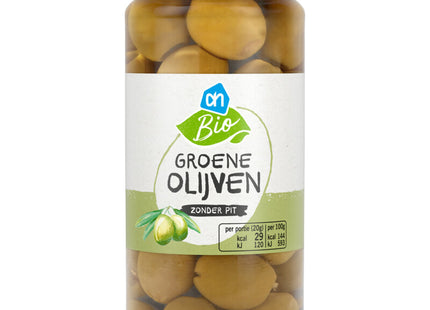 Organic Green olives without pit