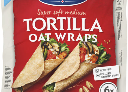 Santa Maria Super soft medium tortilla oat wraps