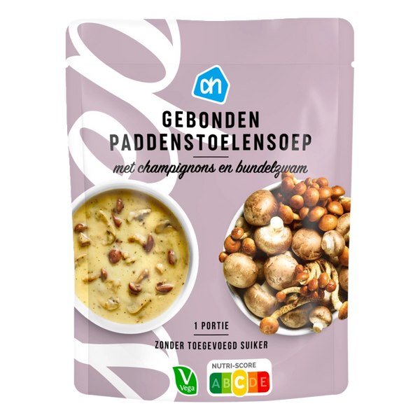 Thickened mushroom soup