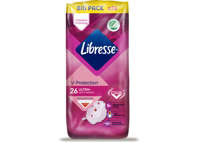 Libresse Ultra Regular+ Damenbinden Großpackung