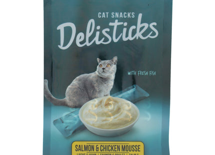 Pets Unlimited Delisticks salmon & chicken mousse