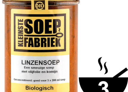 Kleinste Soepfabriek Linzensoep biologisch