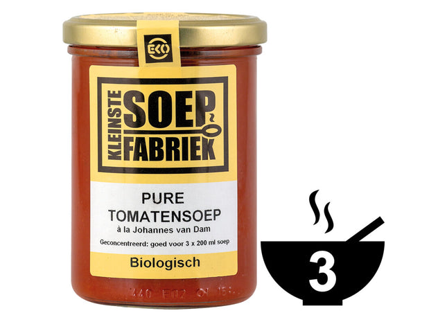 Kleinste Soepfabriek Pure tomaten soep biologisch