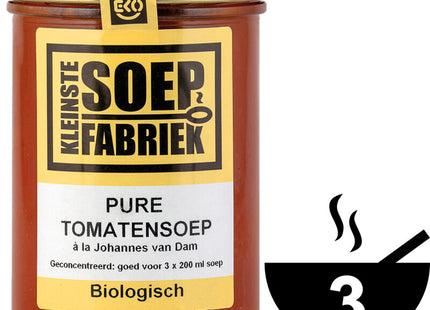 Kleinste Soepfabriek Pure tomaten soep biologisch