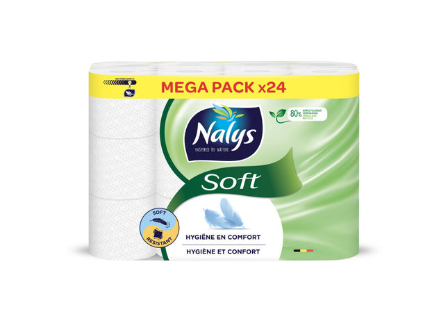 Nalys Toiletpapier soft mega pack