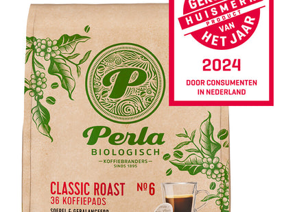 Perla Biologisch Classic roast koffiepads  Dutchshopper