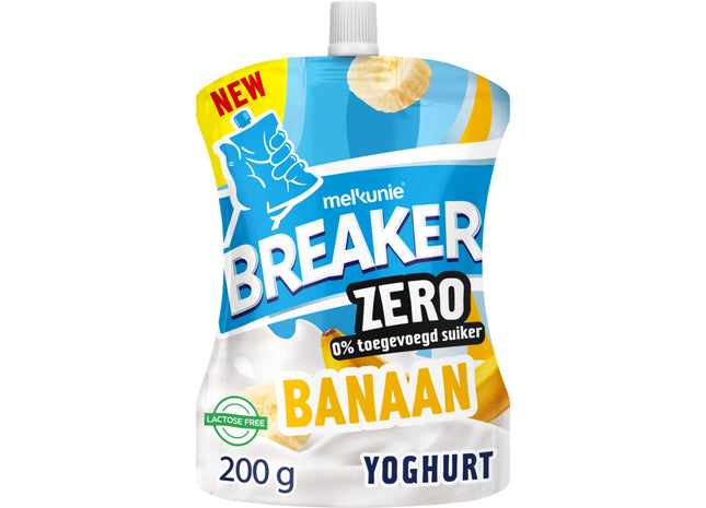 Melkunie Breaker zero banaan yoghurt