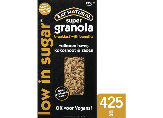 Eat Natural Super granola low in sugar