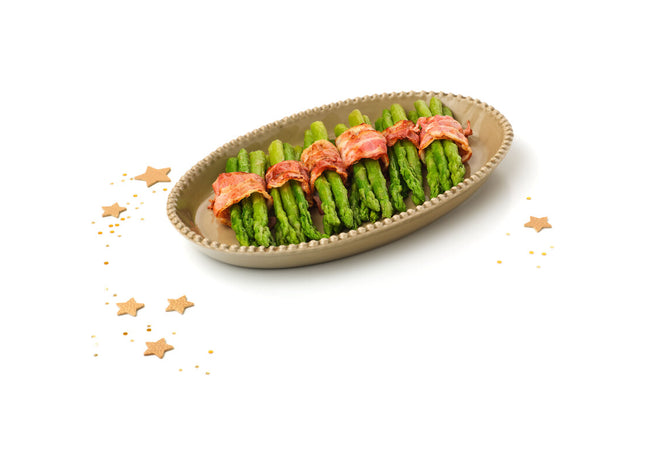 Excellent Groene asperges met spek