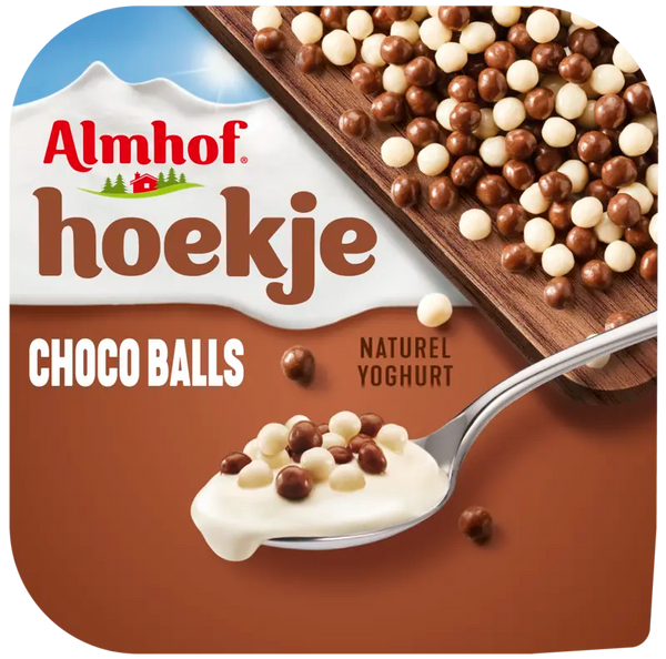 Almhof Hoekje choco balls naturel yoghurt