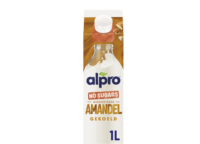 Alpro Amandeldrink zonder suikers gekoeld