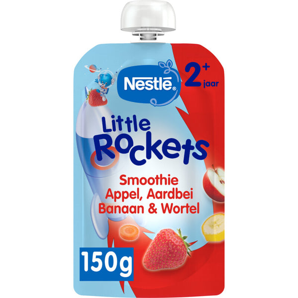 Little Rockets Smoothie aardbei appel banaan wortel 2+