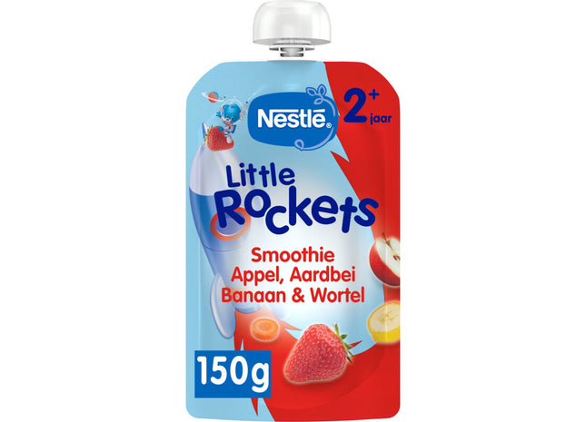 Little Rockets Smoothie aardbei appel banaan wortel 2+