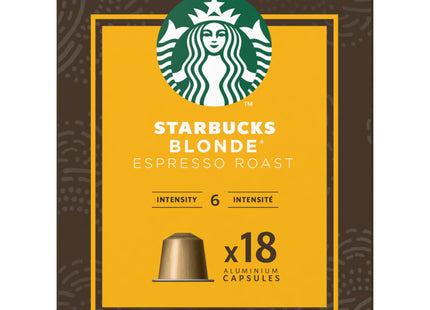 Starbucks Nespresso blonde espresso roast capsules