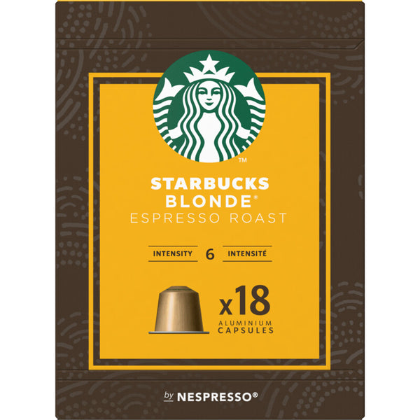 Starbucks Nespresso light espresso roast capsules