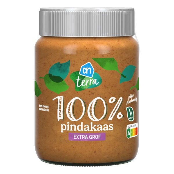 Terra Plantaardig 100% pindakaas extra grof