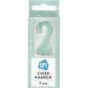 Kaars cijfer 2 kleur