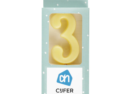 Kerze Nummer 3 Farbe