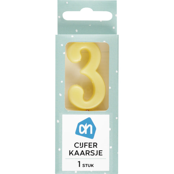 Kerze Zahl 3 Farbe