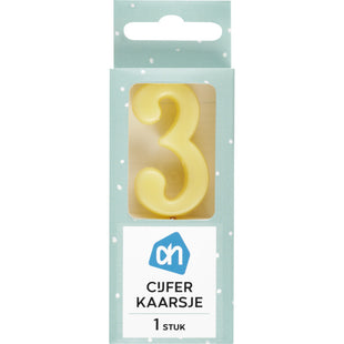 Kerze Nummer 3 Farbe