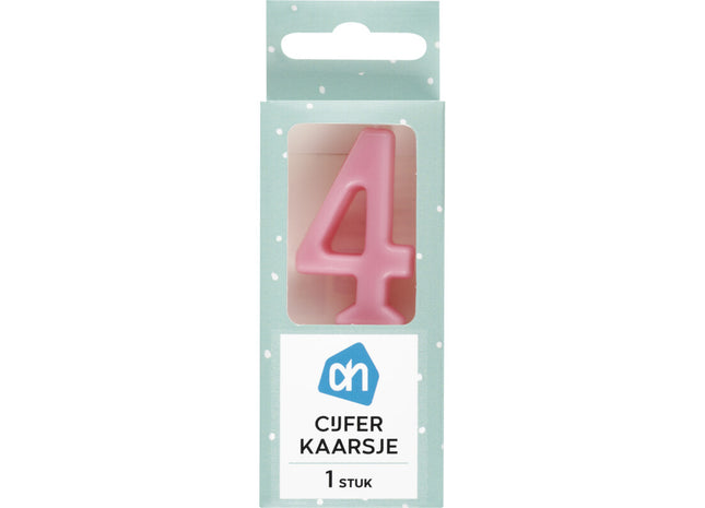 Kerze Nummer 4 Farbe