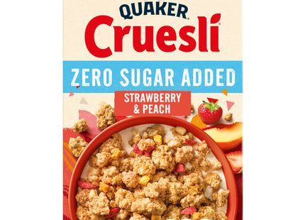 Quaker Zero sugar added strawberry &amp; peach